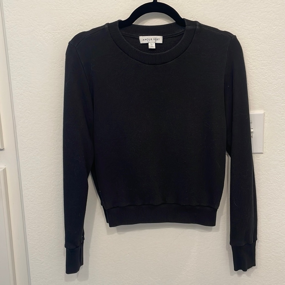 amour vert cropped sweater